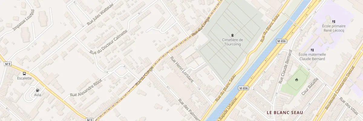 Plan du 11 Rue Henri Loridant à Tourcoing