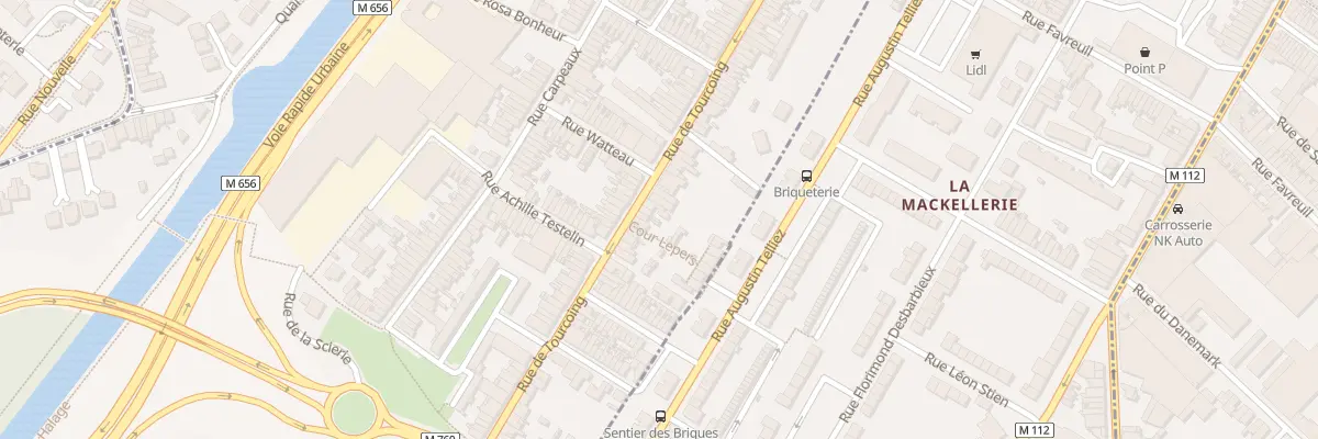Plan du 92 Rue de Tourcoing à Wasquehal