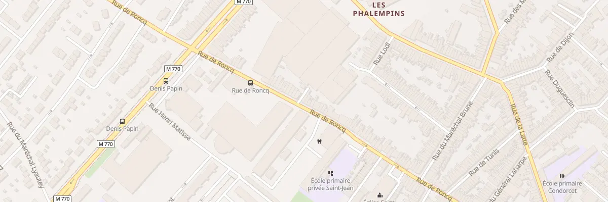 Plan du 156 Rue de Roncq à Tourcoing