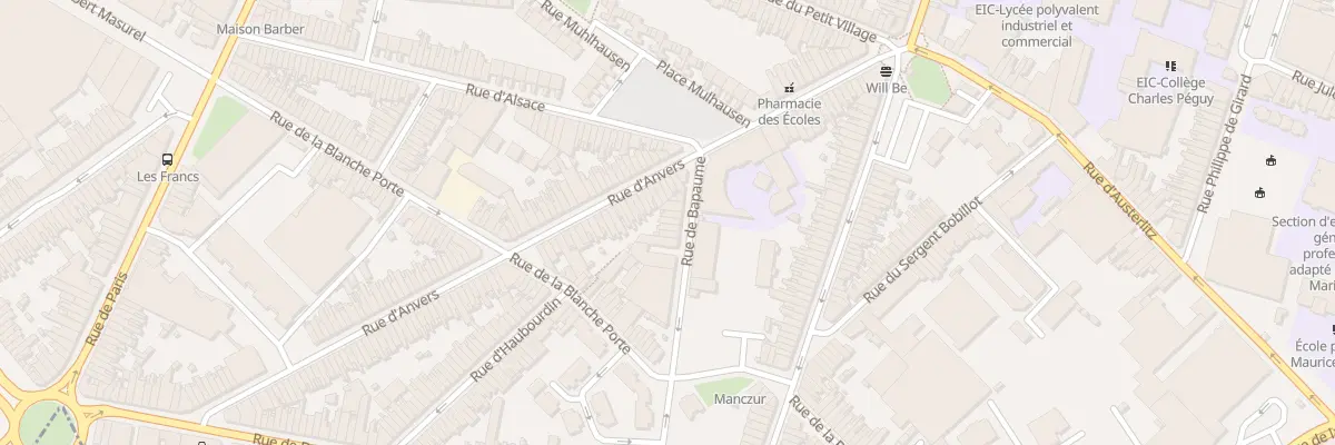 Plan du 12 Rue de Bapaume à Tourcoing