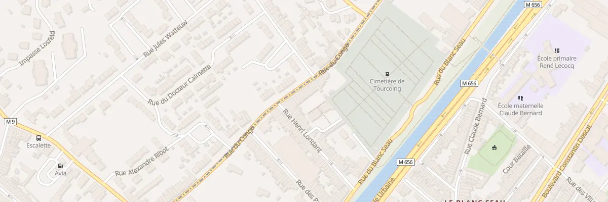 Plan du 287 Rue du Congo à Tourcoing
