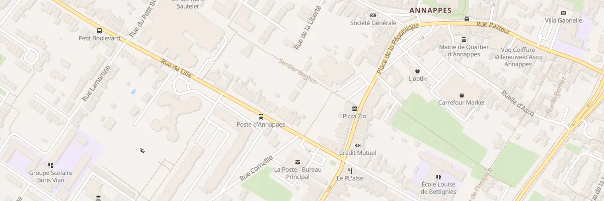 Plan du 102 Rue de Lille à Villeneuve-d’Ascq