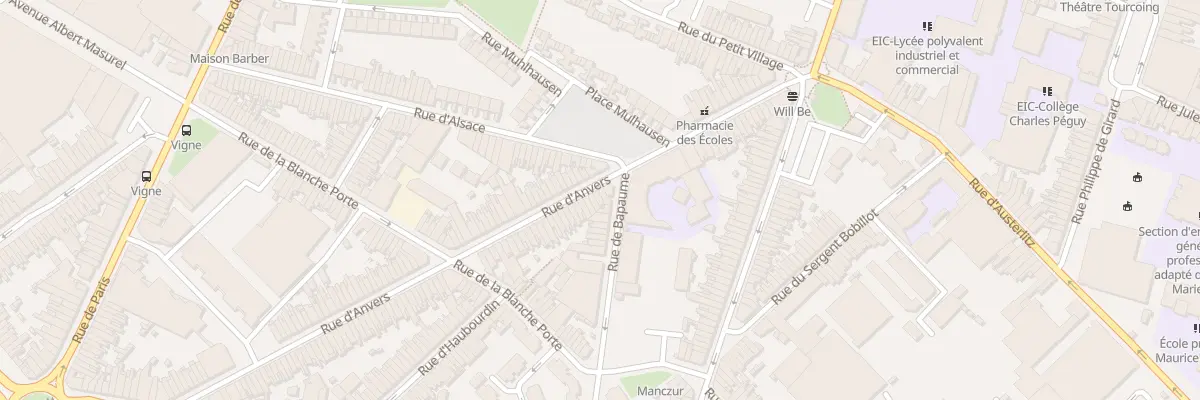 Plan du 47 Rue d’ Anvers à Tourcoing