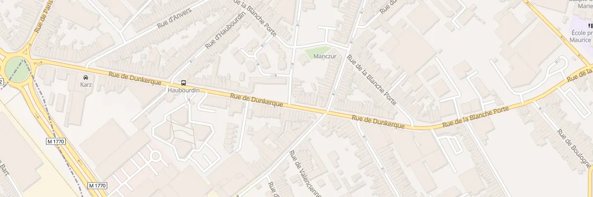 Plan du 56 Rue de Dunkerque à Tourcoing