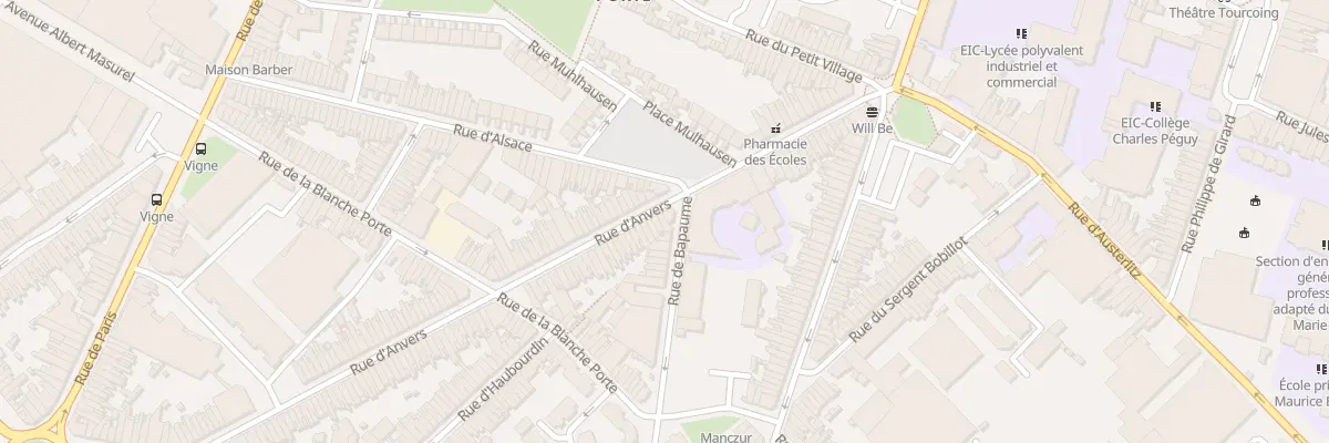 Plan du 45 Rue d’ Anvers à Tourcoing