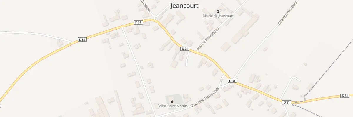 Plan du 9 Rue du Puits de la Ville à Jeancourt