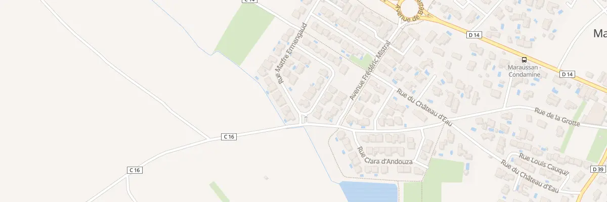 Plan du 156 Rue Azalais de Porgairagues à Maraussan