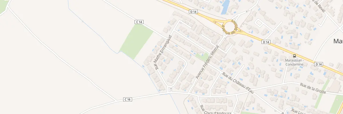 Plan du 26 Rue Azalais de Porgairagues à Maraussan