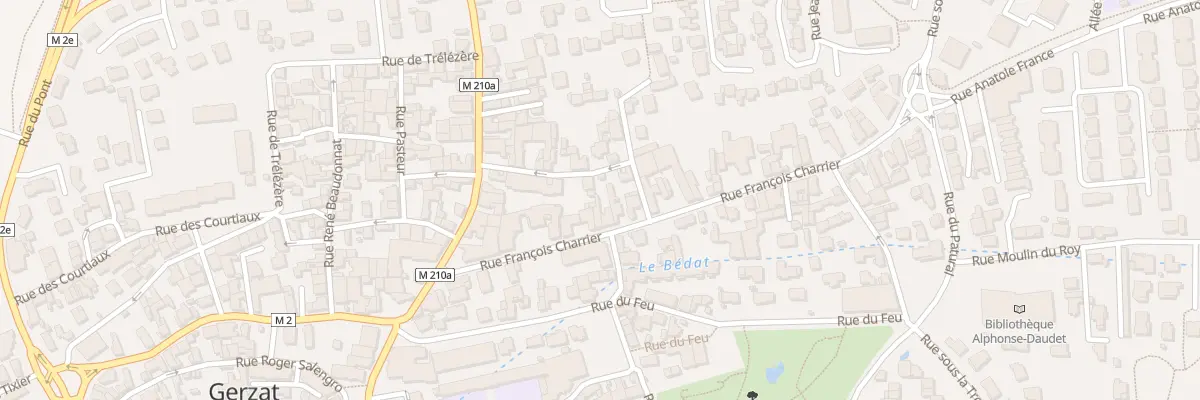 Plan du 13 Rue François Charrier à Gerzat