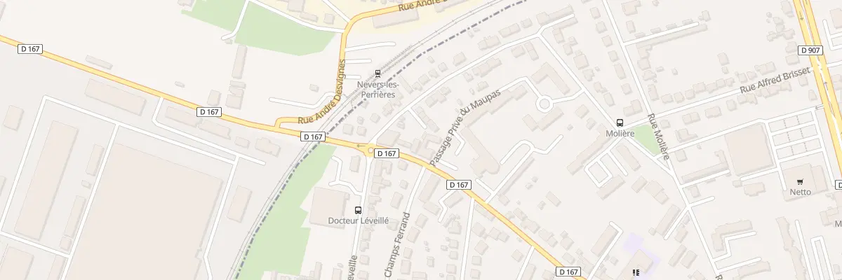 Plan du 70B Rue de Vauzelles à Nevers
