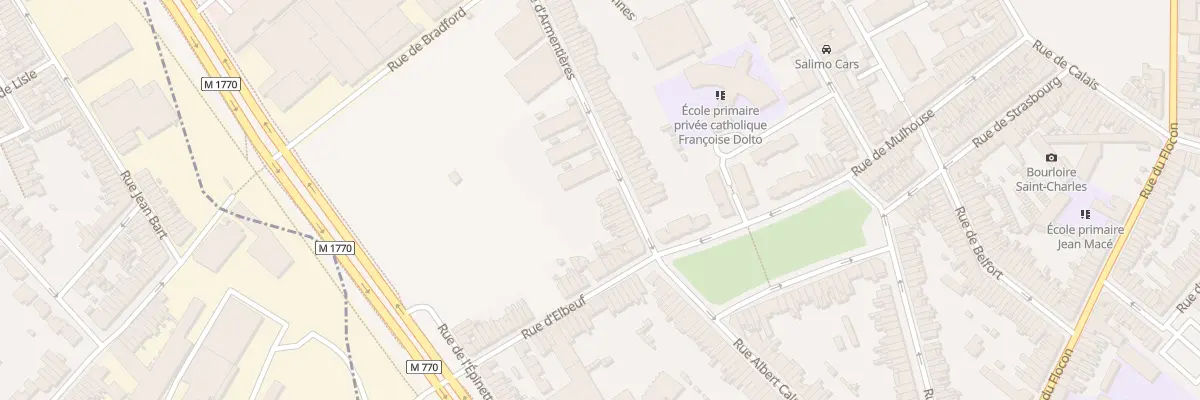 Plan du 80 Rue d’ Armentières à Tourcoing