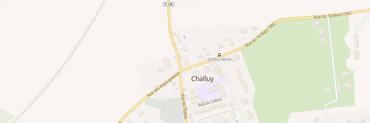 Plan du 2 Rue du Pavillon à Challuy