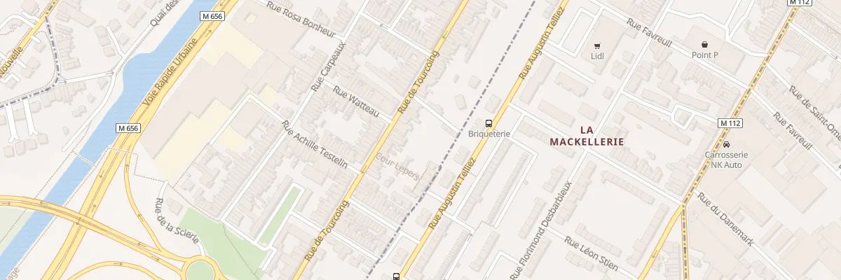 Plan du 100 Rue de Tourcoing à Wasquehal