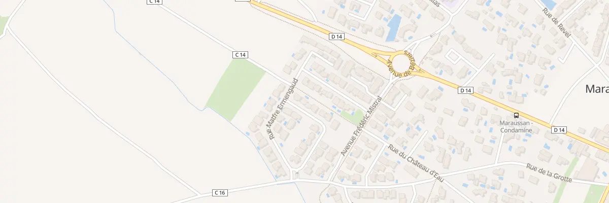 Plan du 35 Rue Azalais de Porgairagues à Maraussan