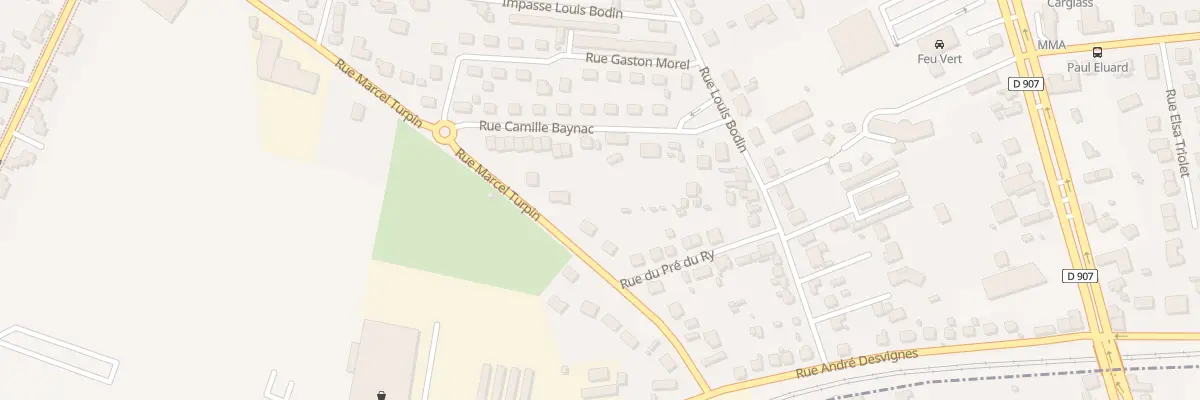Plan du 14 Rue Marcel Turpin à Varennes-Vauzelles