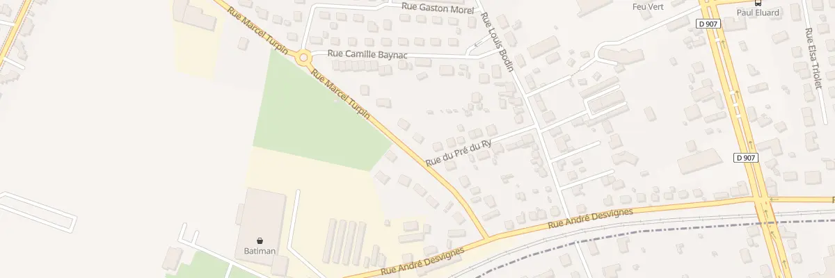 Plan du 12 Rue Marcel Turpin à Varennes-Vauzelles