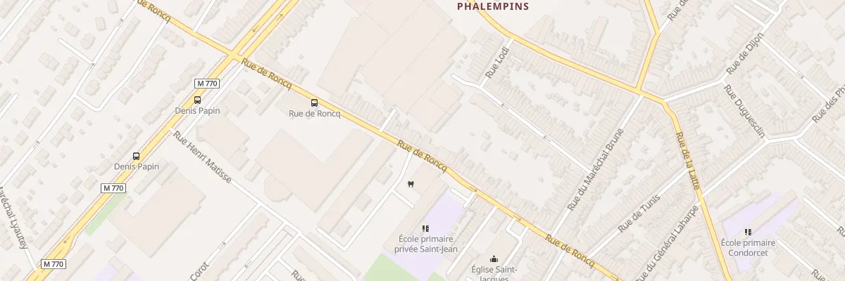 Plan du 140 Rue de Roncq à Tourcoing
