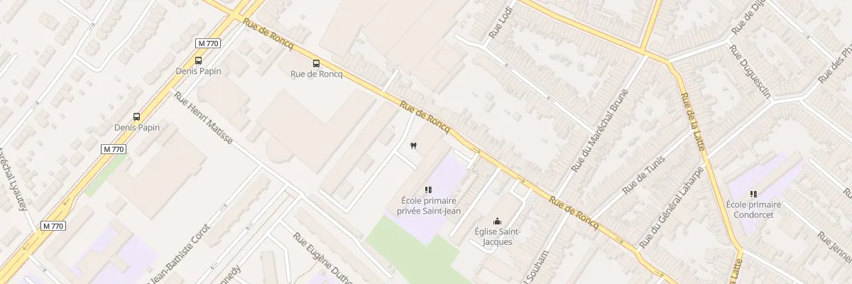 Plan du 125 Rue de Roncq à Tourcoing