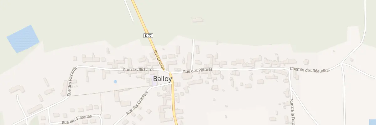Plan du 28 Rue des Pâtures à Balloy