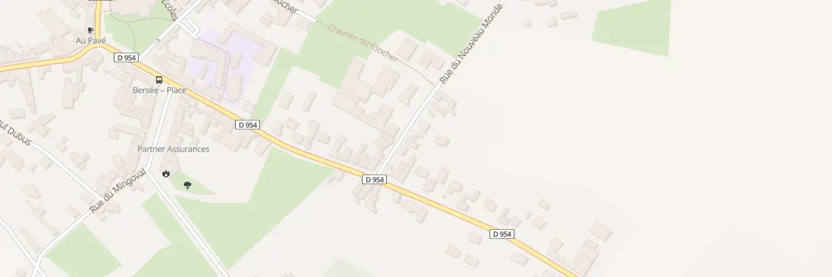 Plan du 55 Rue du Nouveau Monde à Bersée