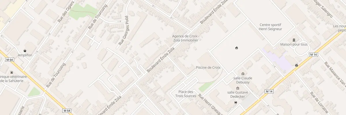 Plan du 80 Bd Émile Zola à Croix