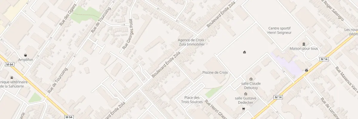 Plan du 80B Bd Émile Zola à Croix