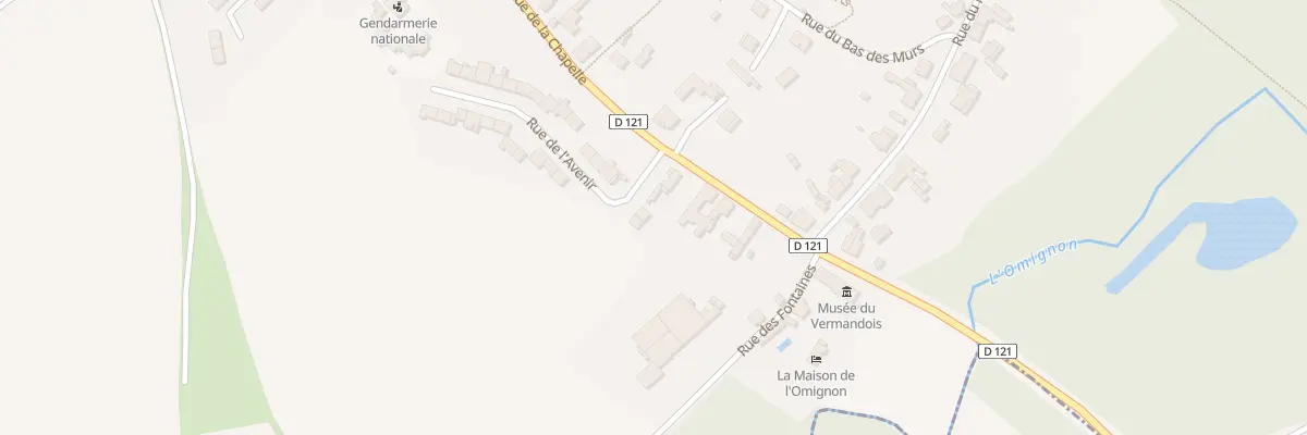 Plan du 1 Rue de l’Avenir à Vermand