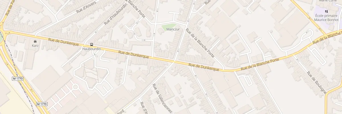 Plan du 40 Rue de Dunkerque à Tourcoing