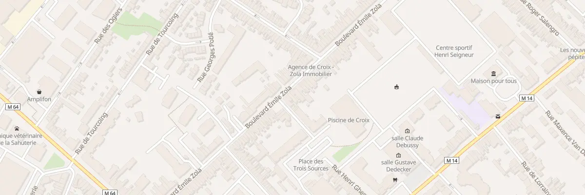 Plan du 82 Bd Émile Zola à Croix