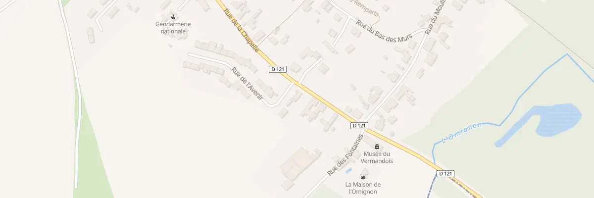 Plan du 12 Rue de la Chapelle à Vermand