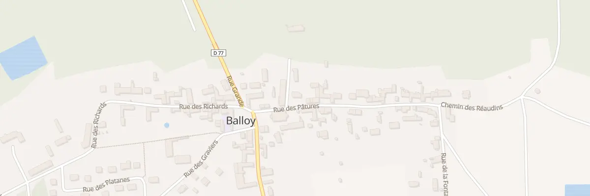 Plan du 26 Rue des Pâtures à Balloy