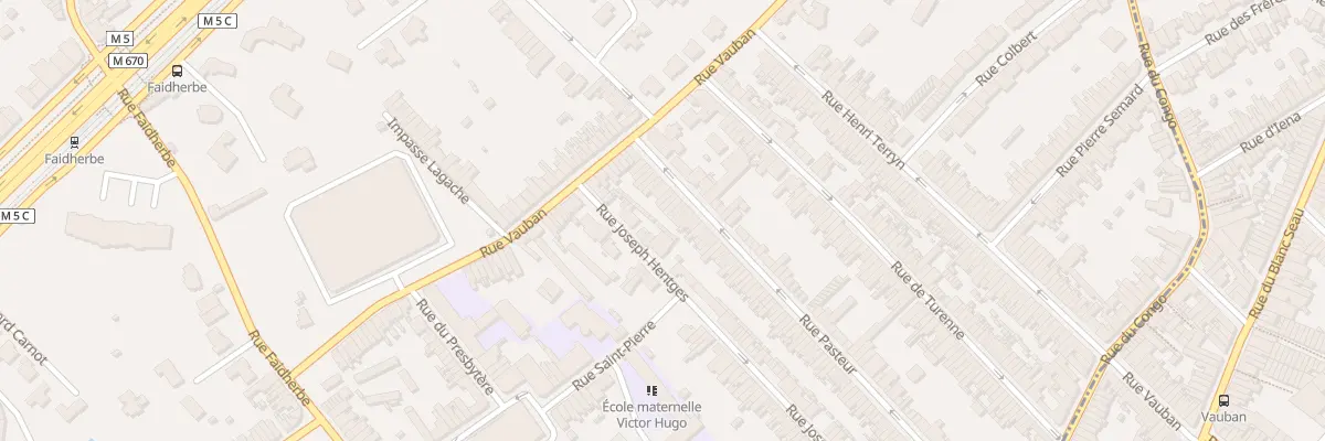 Plan du 22 Rue Pasteur à Mouvaux