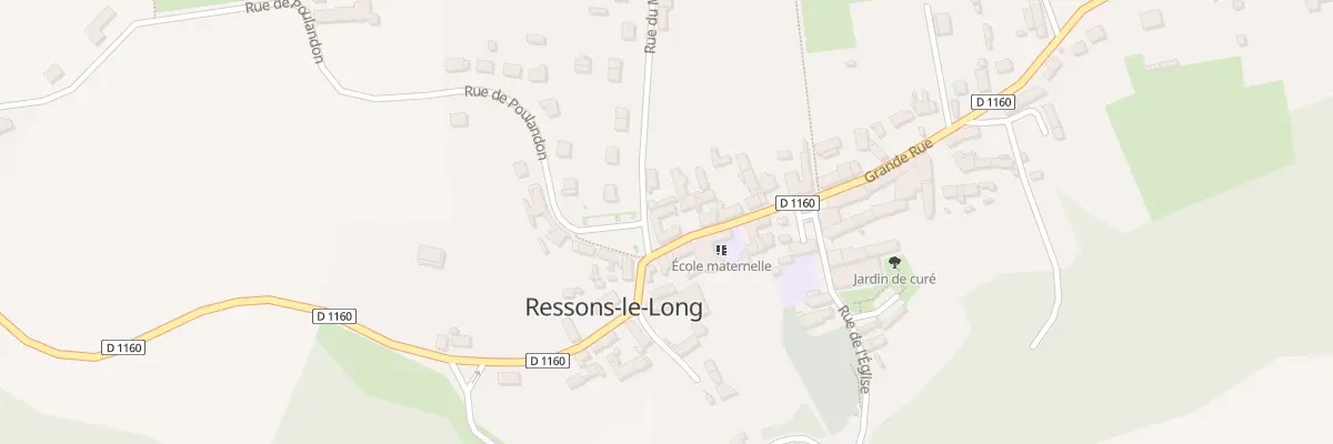 Plan du 1 Gr Grand Rue à Ressons-le-Long