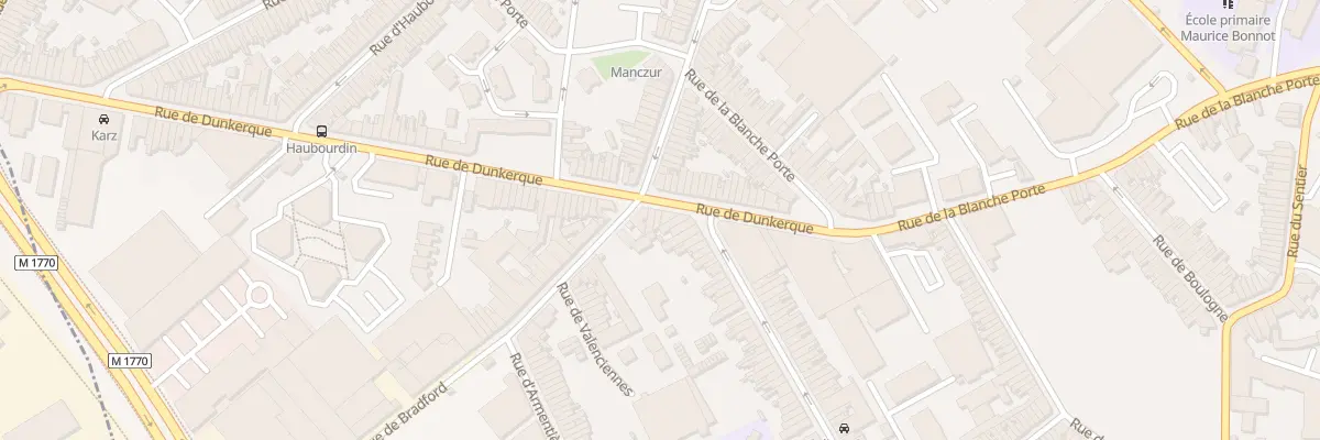 Plan du 33 Rue de Dunkerque à Tourcoing