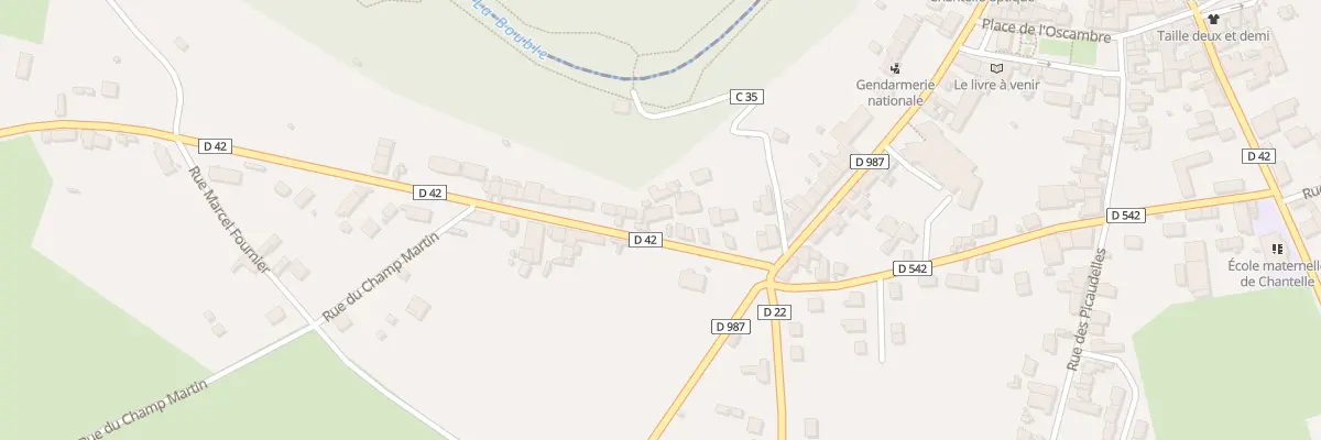 Plan du 22 Rue de la Grange Blonde à Chantelle