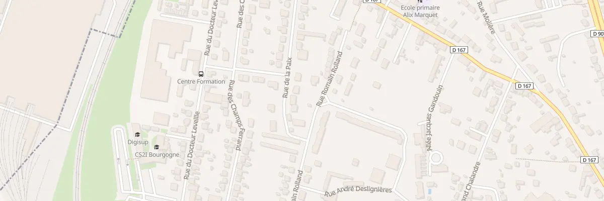 Plan du 25 Rue de la Paix à Nevers