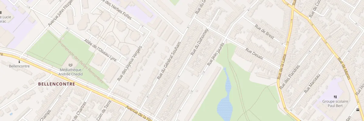 Plan du 75 Rue du Dahomey à Tourcoing