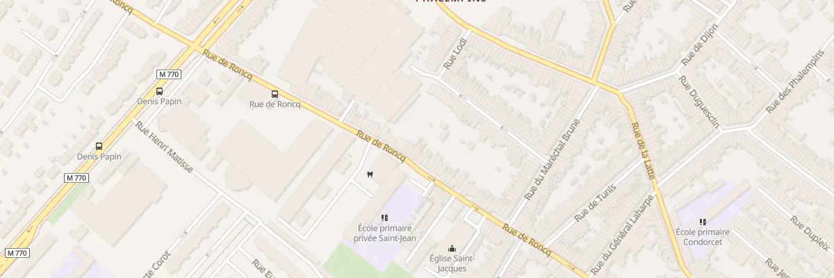 Plan du 126 Rue de Roncq à Tourcoing