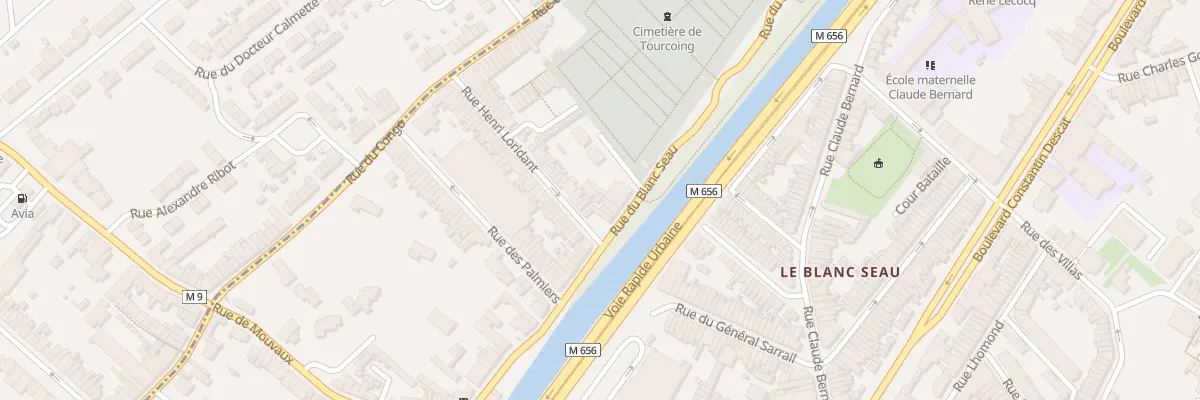 Plan du 63 Rue Henri Loridant à Tourcoing