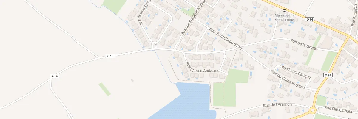 Plan du 165 Rue Clara d’Andouza à Maraussan
