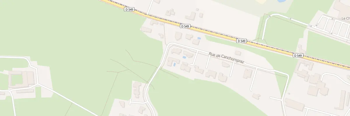 Plan du 215 Rue de Canchomprez à Mérignies