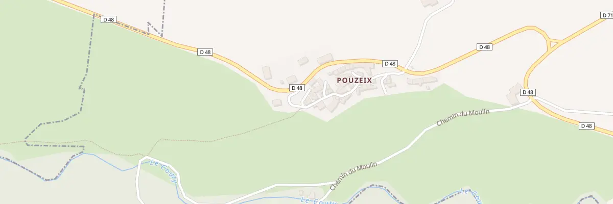 Plan du 5079 Pouzeix à Mareugheol