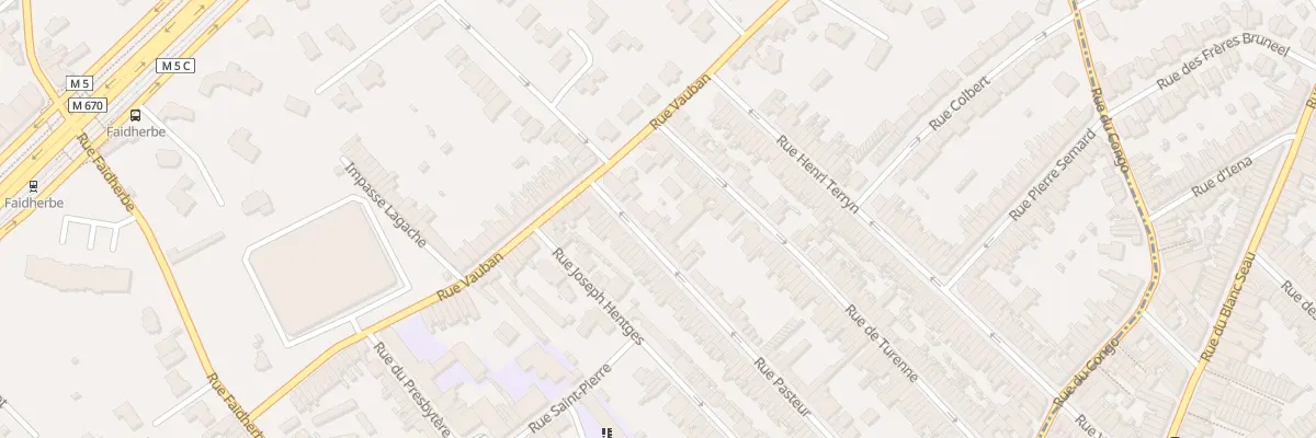 Plan du 23 Rue Pasteur à Mouvaux