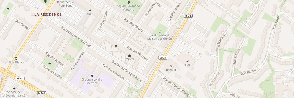 Plan du 50 Rue des Tilleuls à Villeneuve-d’Ascq