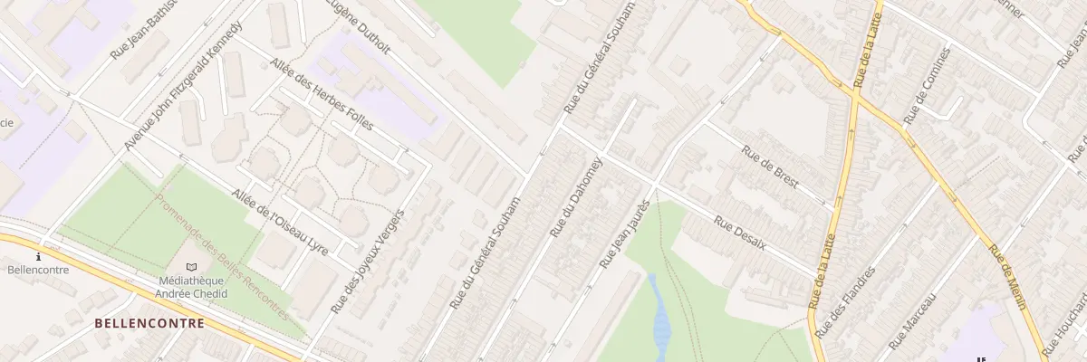 Plan du 108 Rue du Général Souham à Tourcoing