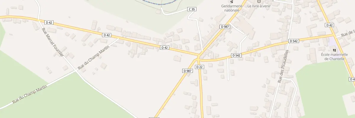 Plan du 1 Rue de la Grange Blonde à Chantelle