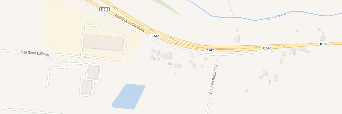 Plan du 3575 Rte de Saint Pons Rn 112 à Béziers