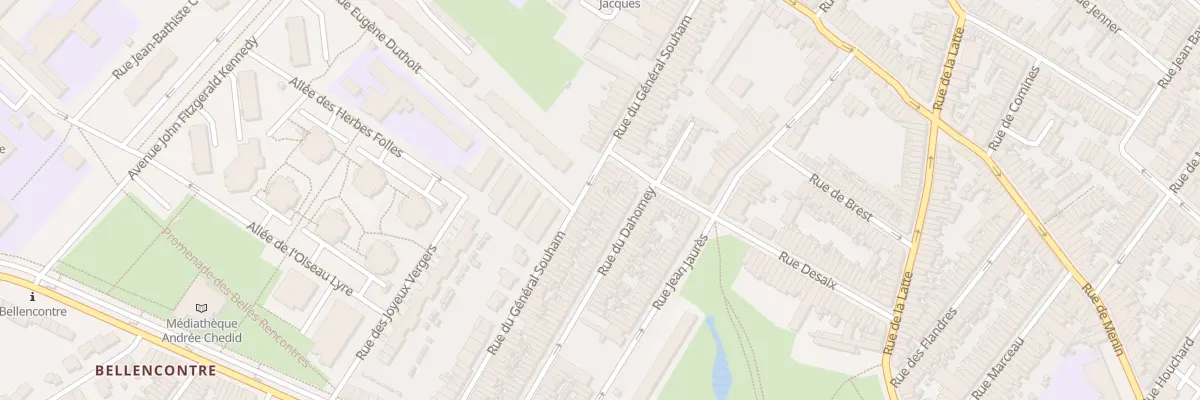 Plan du 114 Rue du Général Souham à Tourcoing