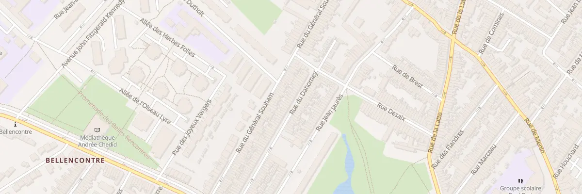 Plan du 99 Rue du Dahomey à Tourcoing