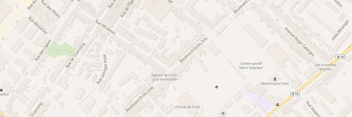 Plan du 123 Bd Émile Zola à Croix